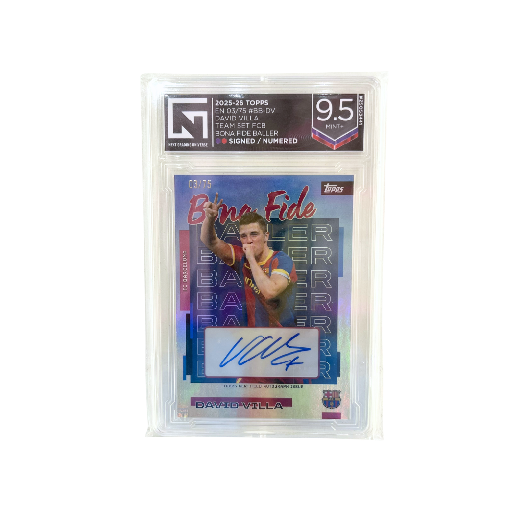 DAVID VILLA - TEAM SET FCB - BONA FIDE BALLER - SIGNED/NUMERED - 03/75 #BB-DV (EN)
