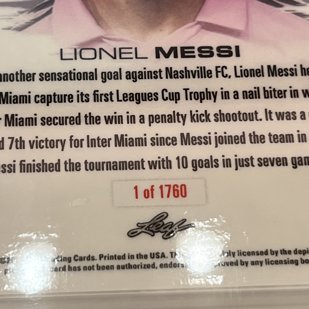 LIONEL MESSI - WINS 1ST I/M TROPHY IN LG.CUP - #IMT1 (EN)