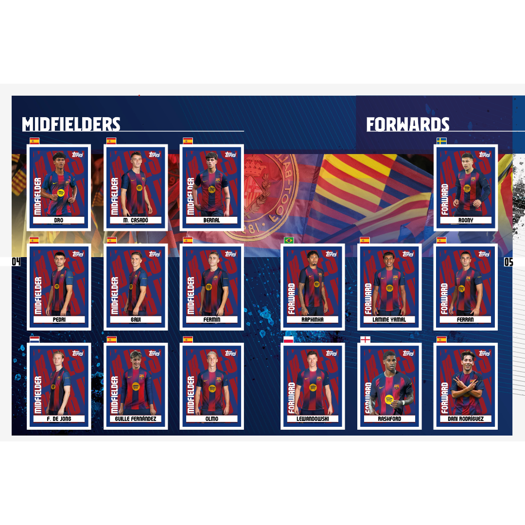 TOPPS FC BARCELONA ÁLBUM COMPLETO (ESPAÑOL)