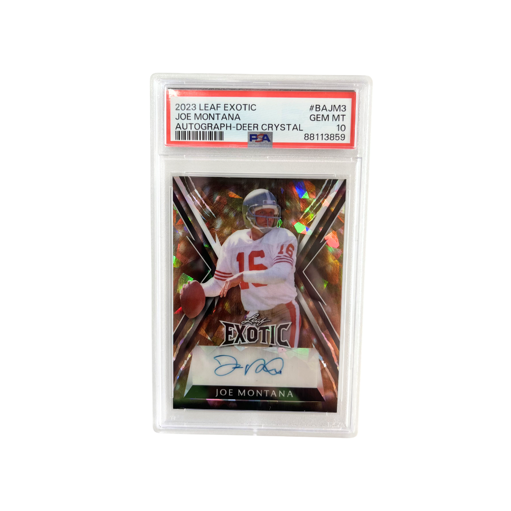 JOE MONTANA - AUTOGRAPH-DEER CRYSTAL - num: 2/5 - #BAJM3 (EN)