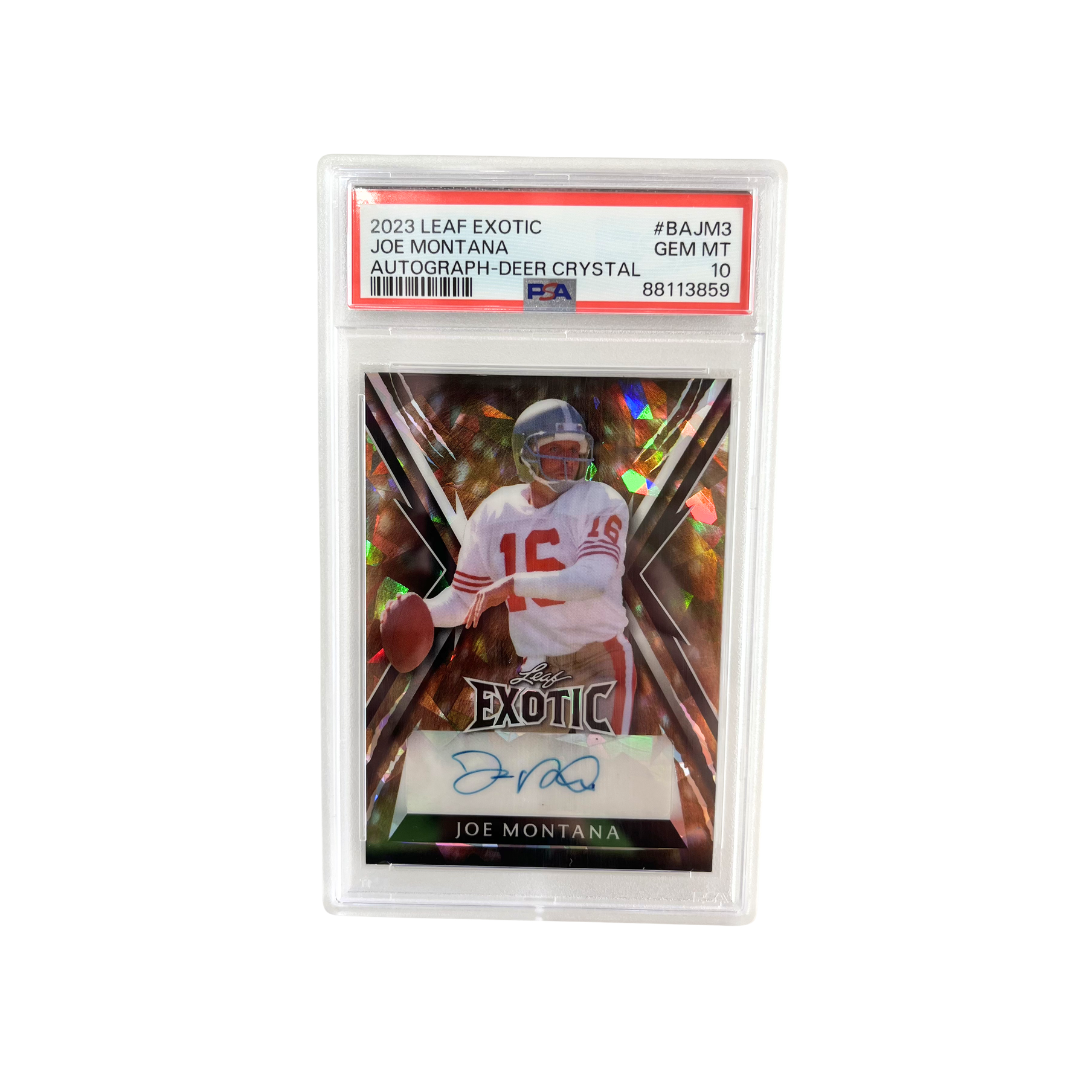 JOE MONTANA - AUTOGRAPH-DEER CRYSTAL - num: 2/5 - #BAJM3 (EN)