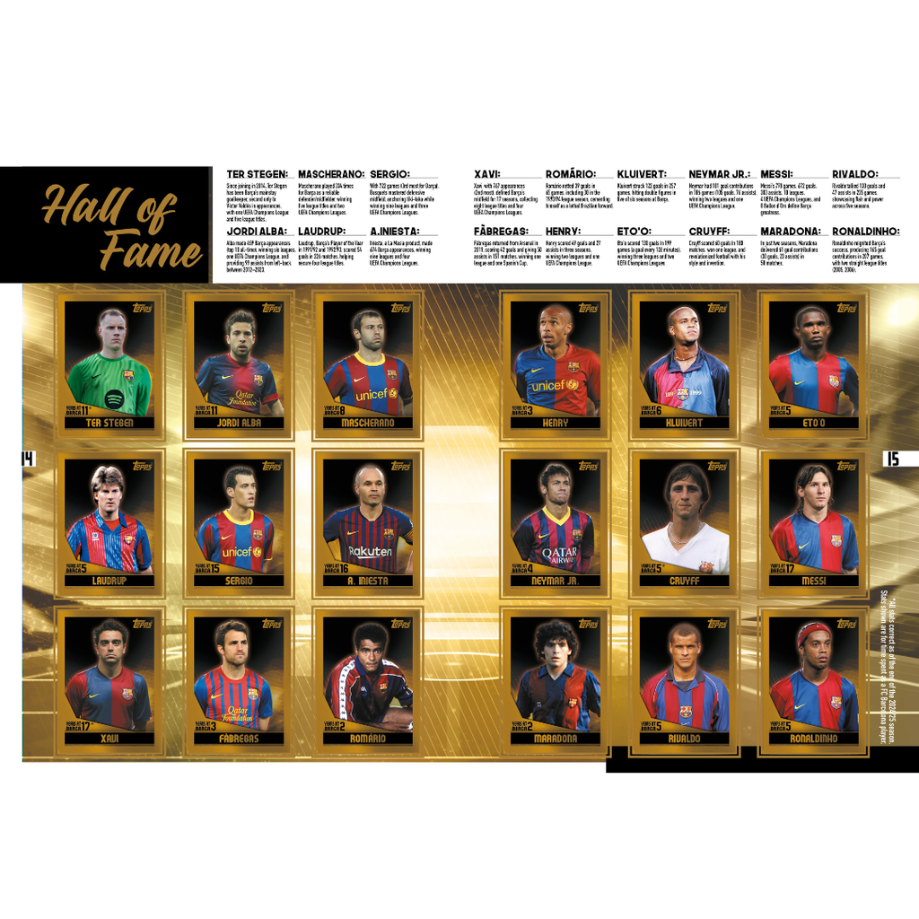 TOPPS FC BARCELONA ÁLBUM COMPLETO (ESPAÑOL)