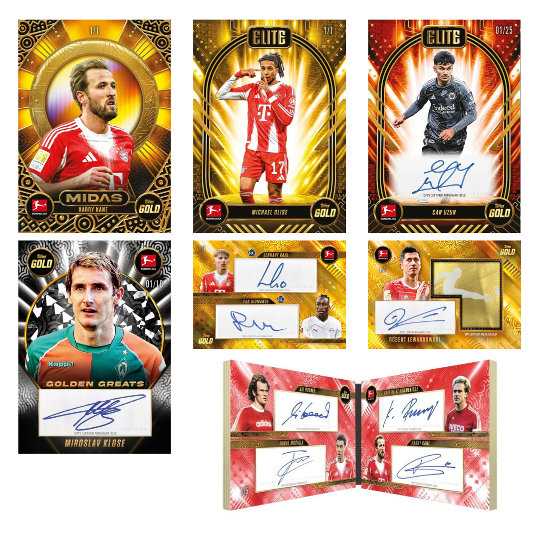 2025/26 TOPPS GOLD BUNDESLIGA SOCCER HOBBY BOX